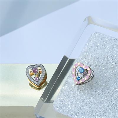 Queen Kalp Çift Taraflı Gümüş Küpe