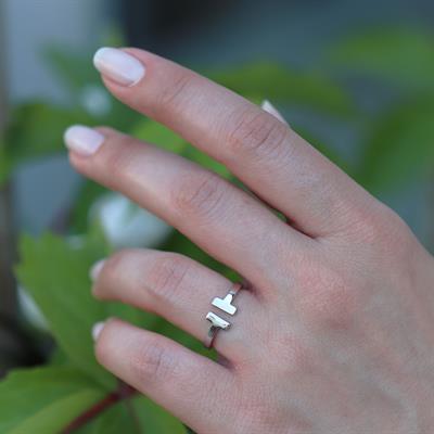 Tffny Modeli Ayarlanabilir Gümüş Yüzük