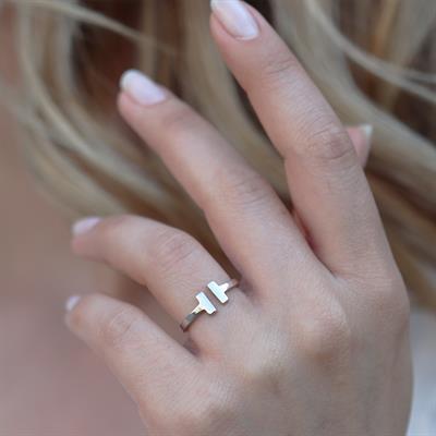 Tffny Modeli Ayarlanabilir Gümüş Yüzük