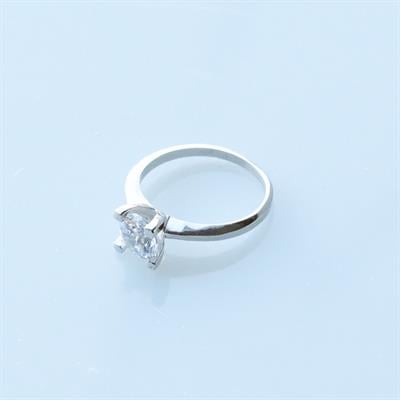 U Montür TekTaş Modeli Gümüş Yüzük