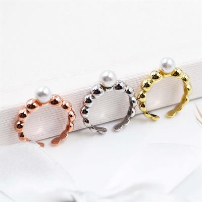 Vintage İnci Gümüş Yüzük