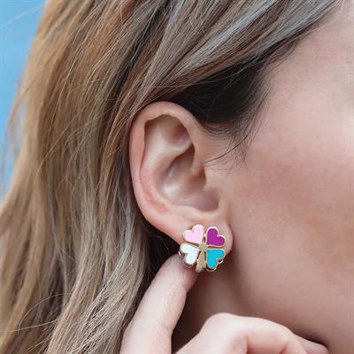 Yonca Gümüş Küpe