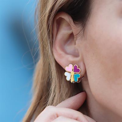 Yonca Gümüş Küpe