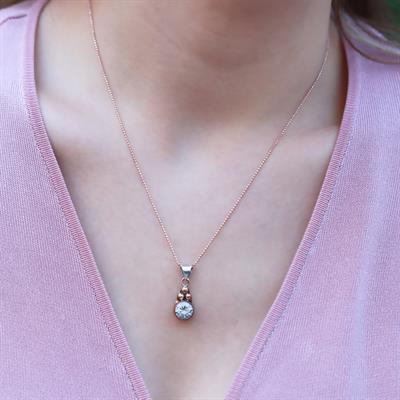 Zircon Taşlı Gümüş Otantik Set