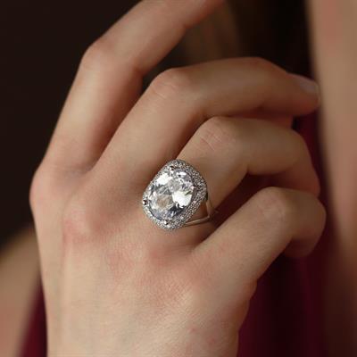 Zirkon Taşlı Model Gümüş Yüzük