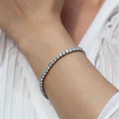 Zirkon Taşlı Su Yolu Bileklik