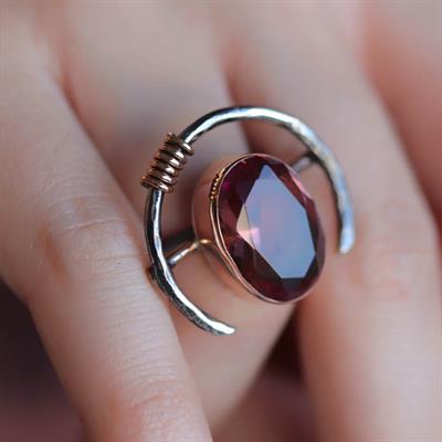 Zultanit Taşlı Gümüş Otantik Set