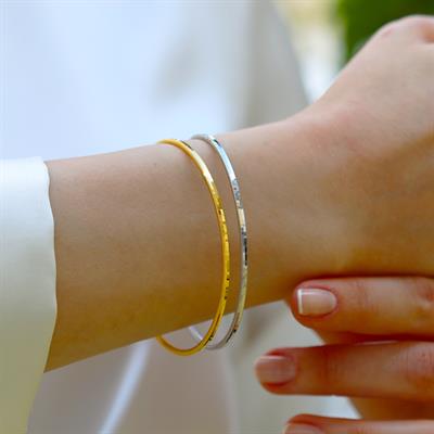 Ajda Modeli 2mm 6cm Gümüş Bilezik