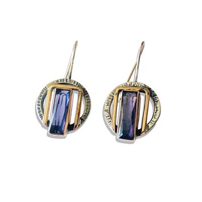 Ametist 925 Ayar Gümüş Otantik Tasarım Küpe