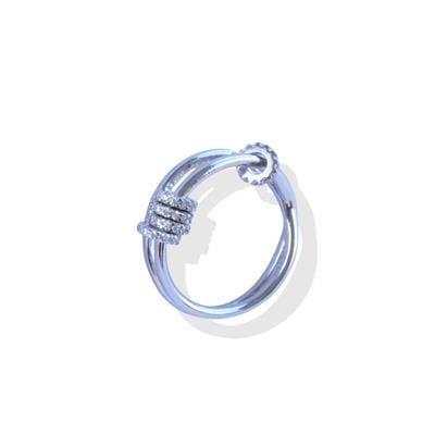 Apm Hareketli Taşlı Gümüş Yüzük