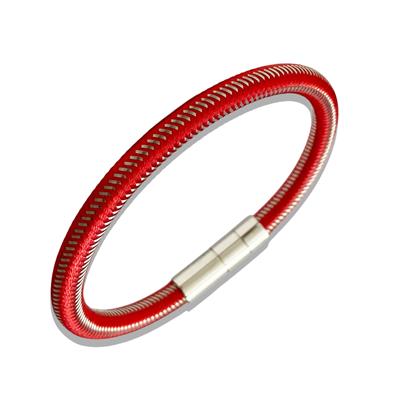 ARS190 Erkek Deri Çelik Bileklik