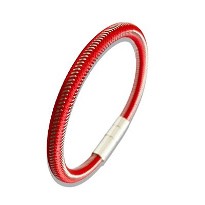 ARS190 Erkek Deri Çelik Bileklik