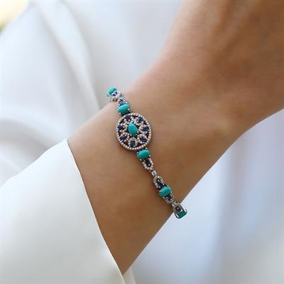 Aria Stone Serisi Elips Gümüş Bileklik