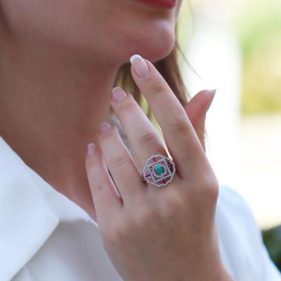 Aria Stone Serisi Gümüş Yüzük