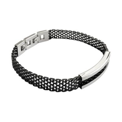 ARS162 Erkek Deri Çelik Bileklik