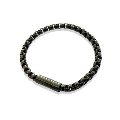 ARS164 Erkek Deri Çelik Bileklik