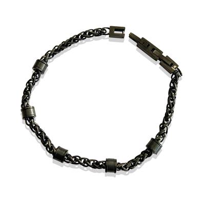 ARS181 Erkek Deri Çelik Bileklik