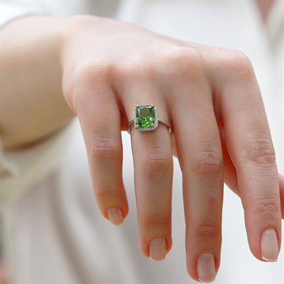 Baget Paribu Icecut Taşlı Gümüş Yüzük