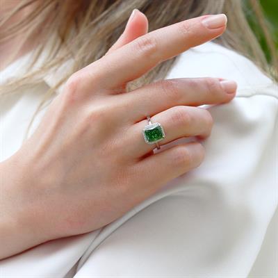 Baget Paribu Icecut Taşlı Gümüş Yüzük