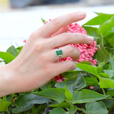 Baget Paribu Icecut Taşlı Gümüş Yüzük