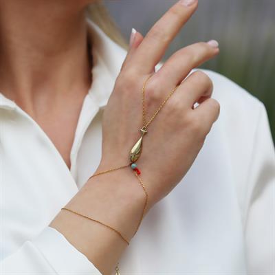 Balık Turkuaz Taşlı Gold Şahmeran