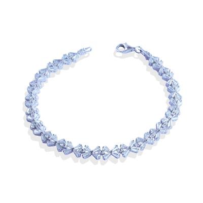 Başak Çiçek Modeli Starlight Diamond Gümüş Bileklik