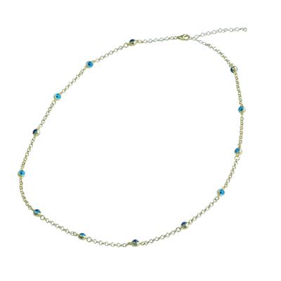 Camgöz Gold Gümüş Zincir Kolye