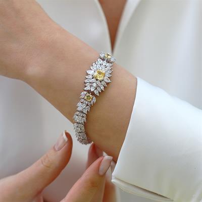 Citrine Dreams Işıltı Gümüş Bileklik