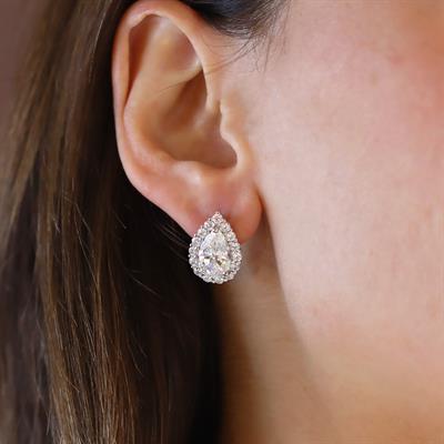 Damla Taşlı Sky Diamond Gümüş Küpe