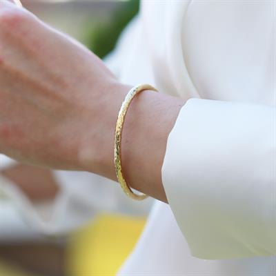 Dövme 4mm 6,5cm Ajda Gümüş Bilezik