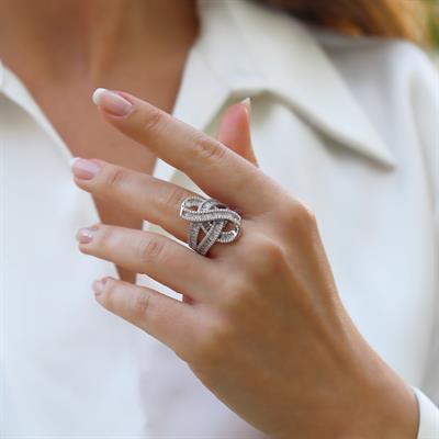 Düğüm Baget Gümüş Yüzük