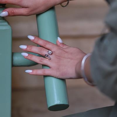 Düz Dövme Gümüş Yüzük