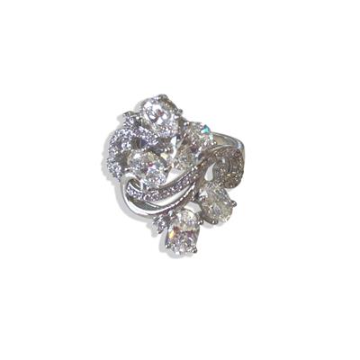 Elips Taşlı Sky Diamond Gümüş Yüzük