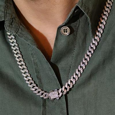 Fizyon Gurmet Taşlı Gümüş Erkek Kolye