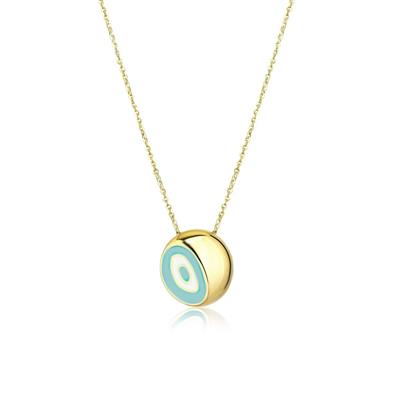 Fortuna Modeli Gold Gümüş Kolye
