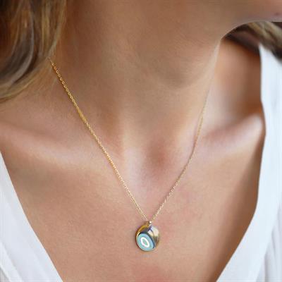 Fortuna Modeli Gold Gümüş Kolye
