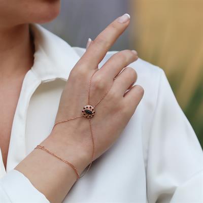 Göz Modeli Rose Gold Gümüş Şahmeran