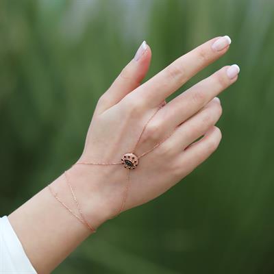 Göz Modeli Rose Gold Gümüş Şahmeran