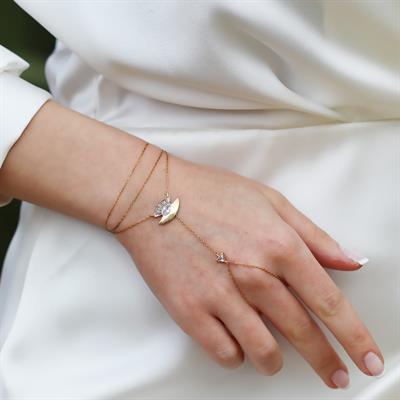 Göz Trend Gold Kaplama Gümüş Şahmeran