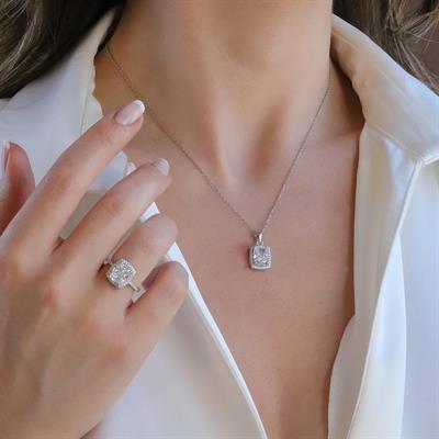 Icecut Taşlı Gümüş Set