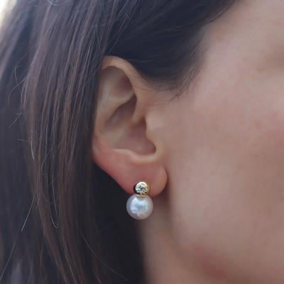 İnci Top Trend  Gümüş Küpe