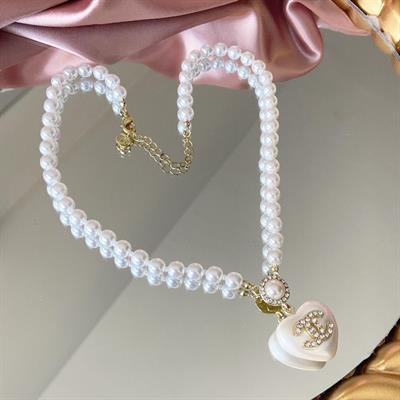 Kalp İncili Princess Gold Çelik Set 