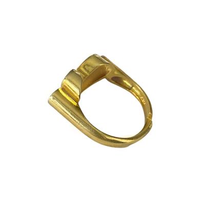 Kalp Trend Gold Gümüş Yüzük