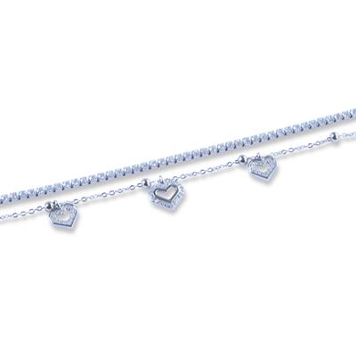 Kalpli Su Yolu Gümüş Bileklik