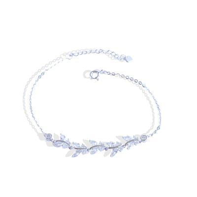 Kelebek Zirkon Taşlı Gümüş Bileklik