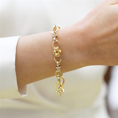 Küp Elips Hallow Gümüş Bileklik