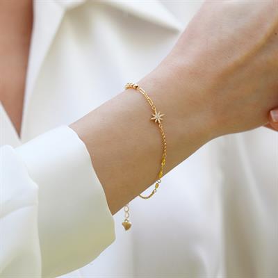 Kutup Yıldızı Trend Gümüş Bileklik