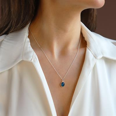 Labradorit Doğaltaş Gümüş Set 