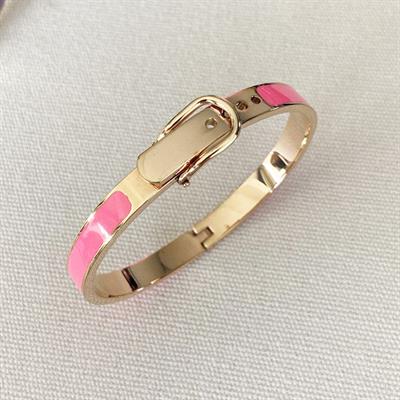 Mineli Rose Gold İkili Çelik Kelepçe