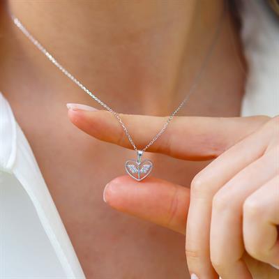 Mini Mikail Meleği Gümüş Kolye